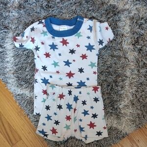 Hanna Andersson Starry Kids Pajama Set - Red, Blue, Green